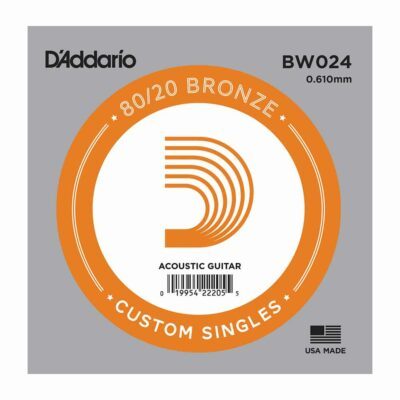 מיתר בודד לגיטרה אקוסטית דדריו –  80/20 Bronze Wound Single – 024