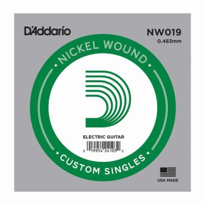 מיתר בודד לגיטרה חשמלית דדריו –  NW019 Single Nickel Wound – 019