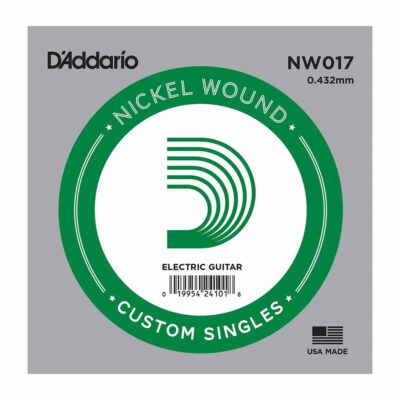 מיתר בודד לגיטרה חשמלית דדריו –  NW017 Single Nickel Wound – 017