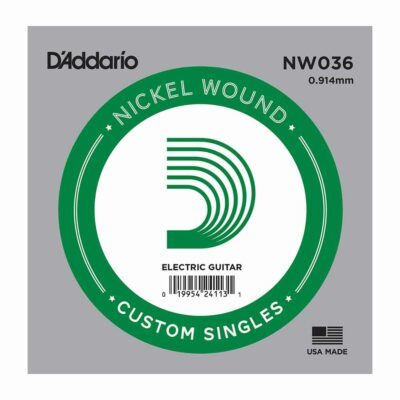 מיתר בודד לגיטרה חשמלית דדריו –  NW036 Single Nickel Wound – 036