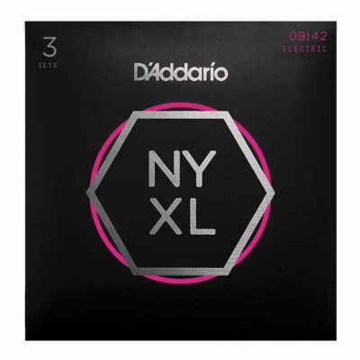 3 סטים מיתרים לגיטרה חשמלית דדריו – 09-42 –  NYXL0942-3P Nickel Wound 3Pack