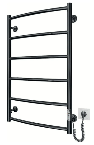 מחמם מגבות שחור מט דגם CLASSIC-HP רוחב 53 ס