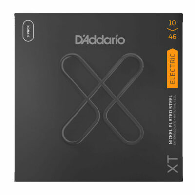  3 סטים מיתרים לגיטרה חשמלית דדריו – 10-46 –  XTE1046-3P Coated Nickel Wound 3Pack