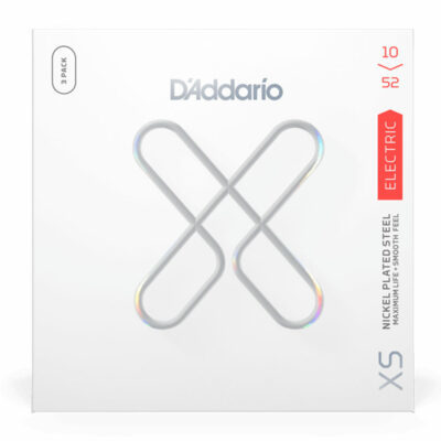 3 סטים מיתרים לגיטרה חשמלית דדריו – 10-52 – Daddario XSE1052-3P XS Nickel Plated Steel Guitar Strings 3Pack