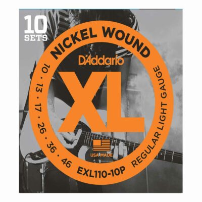 10 סטים מיתרים לגיטרה חשמלית דדריו – 10-46 –  EXL110-10P Nickel Wound 10Pack