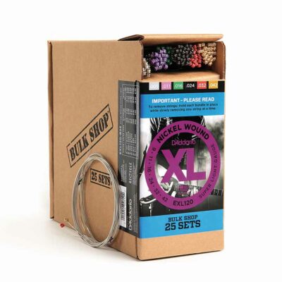 25 סטים מיתרים לגיטרה חשמלית דדריו – 9-42 –  EXL120-B25 Nickel Wound 25Pack