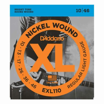 מיתרים לגיטרה חשמלית דדריו – 10-46 –  EXL110 Nickel Wound