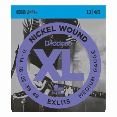 מיתרים לגיטרה חשמלית דדריו – 11-49 –  EXL115 Nickel Wound