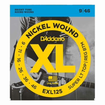 מיתרים לגיטרה חשמלית דדריו – 9-46 –  EXL125 Nickel Wound