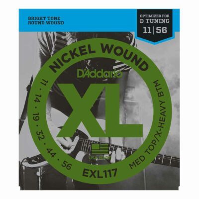 מיתרים לגיטרה חשמלית דדריו – 11-56 –  EXL117 Nickel Wound