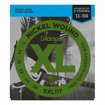 מיתרים לגיטרה חשמלית דדריו – 11-56 –  EXL117 Nickel Wound
