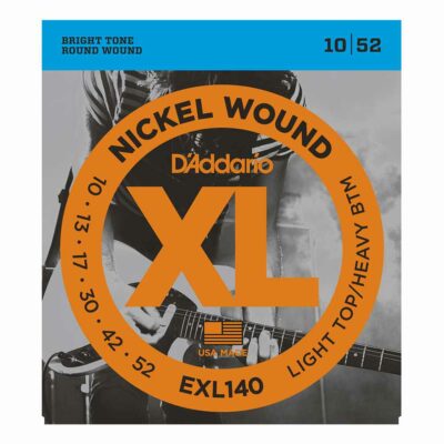 מיתרים לגיטרה חשמלית דדריו – 10-52 –  EXL140 Nickel Wound