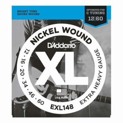 מיתרים לגיטרה חשמלית דדריו – 12-60 –  EXL148 Nickel Wound