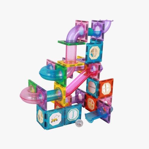 מדרון מגנטים מסלולים 110 חלקים עם כדורי LED זוהרים תיבת נח פעילות יצירה צביעה משחקים לנסיעות דמיון מטבח צעצועי עץ איכות חשיבה משחקי התפתחות תינוקות דמיון מריונטה אאוריקה מקופלת טויסים ענטל עדינות
