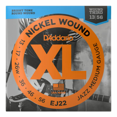 מיתרים לגיטרה חשמלית דדריו – 13-56 – EJ22 Nickel Wound Jazz Medium
