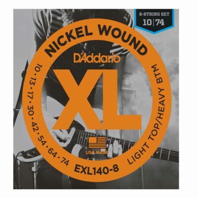 מיתרים לגיטרה 8 חשמלית דדריו – 10-74 –  EXL140-8 Nickel Wound