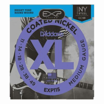 מיתרים לגיטרה חשמלית דדריו – 11-49 –  EXP115 Coated Nickel Wound
