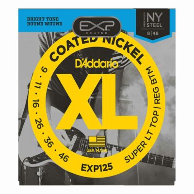 מיתרים לגיטרה חשמלית דדריו – 9-46 –  EXP125 Coated Nickel Wound