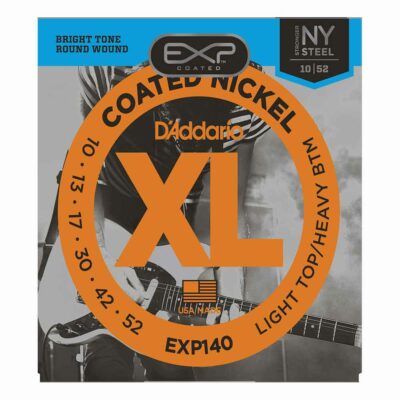 מיתרים לגיטרה חשמלית דדריו – 10-52 – EXP140 Coated Nickel Wound
