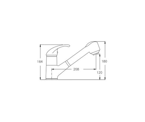 ברז מטבח חמת נשלף רותם Pull Out Rotem 900161