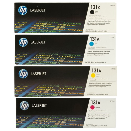 סט 4 טונרים מקוריים CF210X/211/212/213A HP