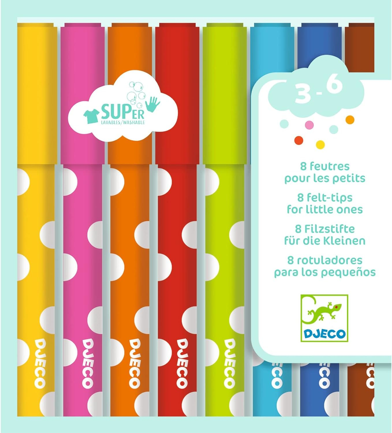 יצירה חומרים - 8 טושים לקטנטנים