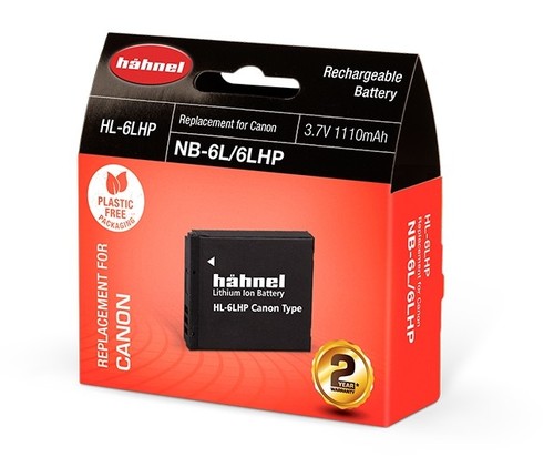 סוללה חליפית למצלמה Canon NB-6L Hahnel