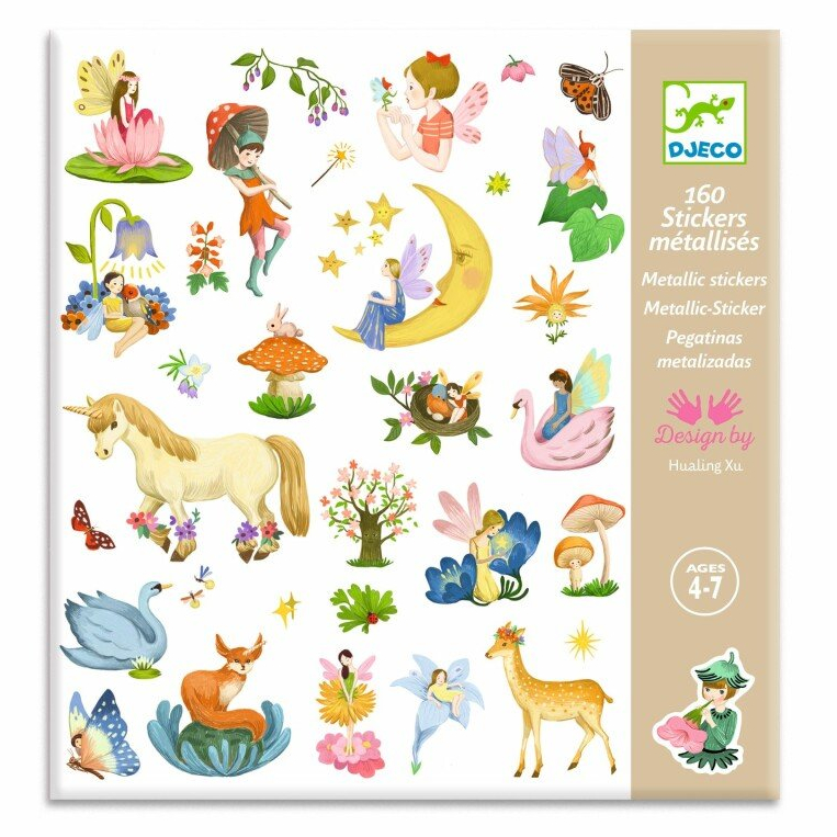 יצירה 160 מדבקות - פנטזיה מטאלית