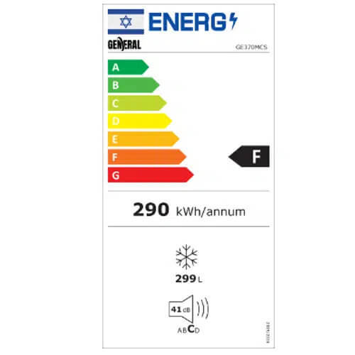 מקפיא שוכב DF ג'נרל דגם GE401MCIX לבן
