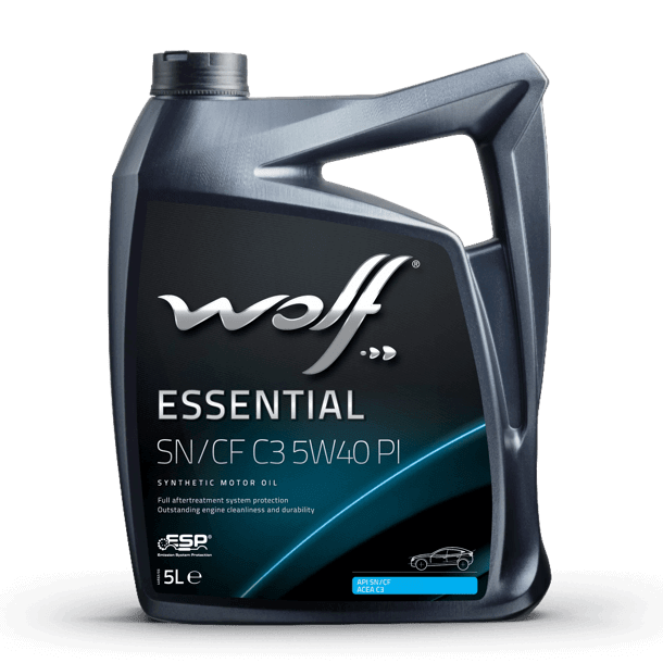 ‏שמן מנוע Wolf Essential SN/CF C3 5W-40 PI | ‏5 ליטר