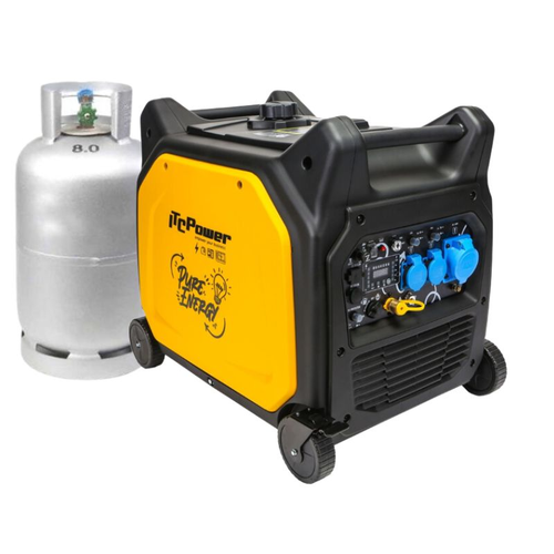 גנרטור בנזין משולב גז אינוורטר מושתק 7500W חד פאזי