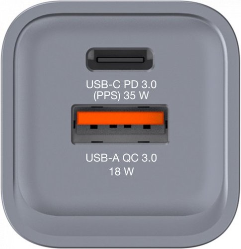 מטען קיר 35W 2-Port GaN USB-A/C מבית Verbatim