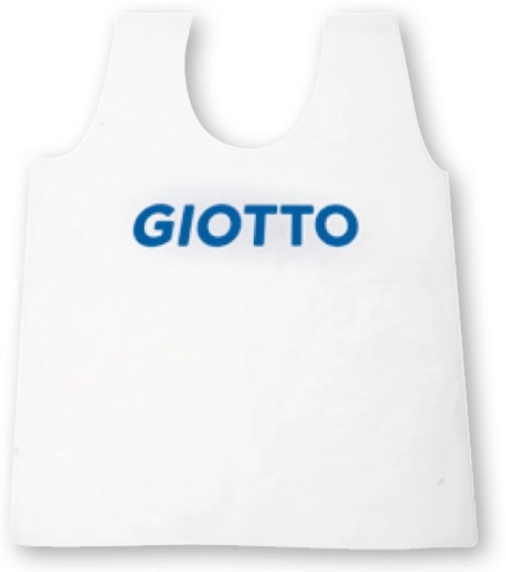 סינר חד פעמיים, חבילה של 25 יח, פלסטיק לבן  GIOTTO