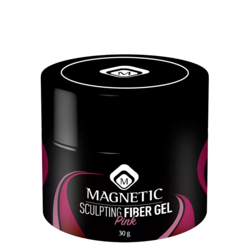 ג'ל בנייה פייבר ורוד שקוף מגנטיק 30 גר' -  Sculpting Fiber Gel Pink