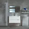 ארון אמבטיה תלוי כיור אינטגרלי מידה 80-120 BR25052