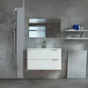 ארון אמבטיה תלוי כיור אינטגרלי מידה 80-120 BR25052