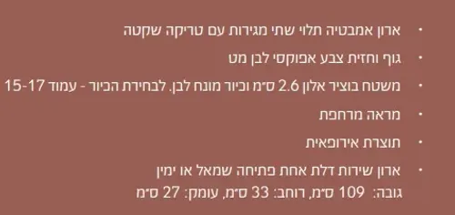 ארון אמבטיה בגימור אפוקסי לבן מט עם משטח בוצ'ר אלון טבעי וכיור חרס מונח.