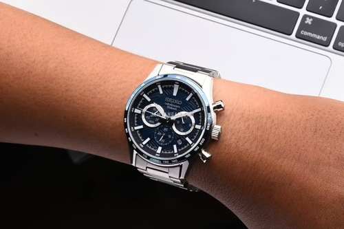 שעון SEIKO כרונוגרף לגבר 43 ממ
