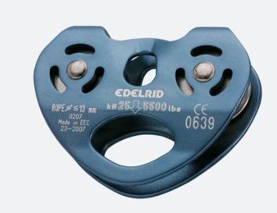 גלגלת חבל/ כבל טנדם כפולה- RAIL Pulley מבית EDELRID