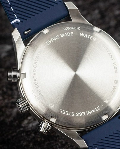 Attitude Chrono שעון יוקרה לגברים SWISS WENGER BLUE DAIL wenger swiss