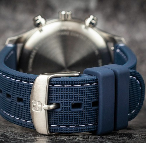 Attitude Chrono שעון יוקרה לגברים SWISS WENGER BLUE DAIL wenger swiss