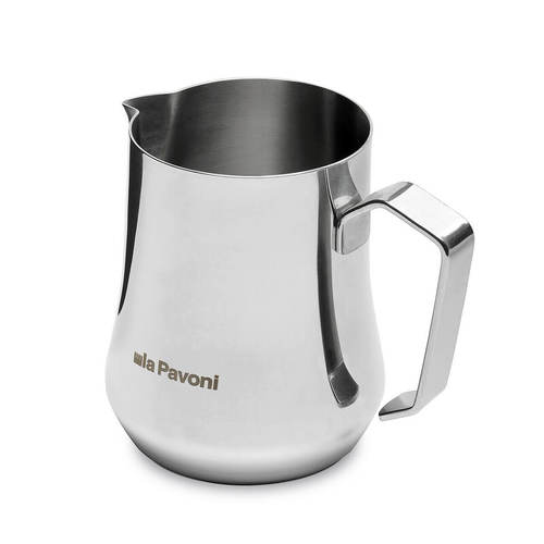 כד הקצפה לה פבוני La Pavoni lattiera 350ml steel con logo נירוסטה