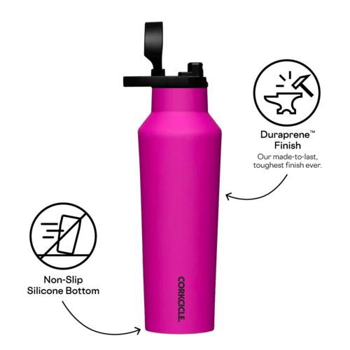 בקבוק 600ML CANTEEN פוקסיה פיית ספורט