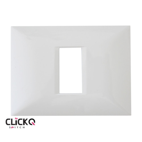מסגרת 1 מודול מלבנית ישרה CLICK-Q בצבע לבן