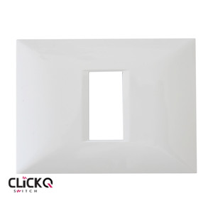 מסגרת 1 מודול מלבנית ישרה CLICK-Q בצבע לבן