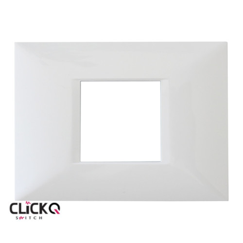 מסגרת 2 מודול מלבנית ישרה CLICK-Q בצבע לבן