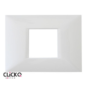 מסגרת 2 מודול מלבנית ישרה CLICK-Q בצבע לבן