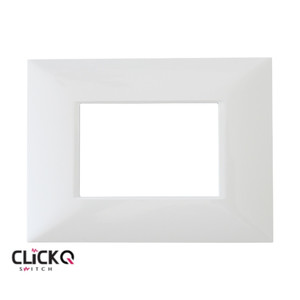 מסגרת 3 מודול מלבנית ישרה CLICK-Q בצבע לבן