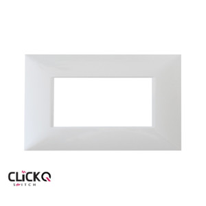 מסגרת 4 מודול מלבנית ישרה CLICK-Q בצבע לבן