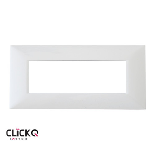 מסגרת 6 מודול מלבנית ישרה CLICK-Q בצבע לבן